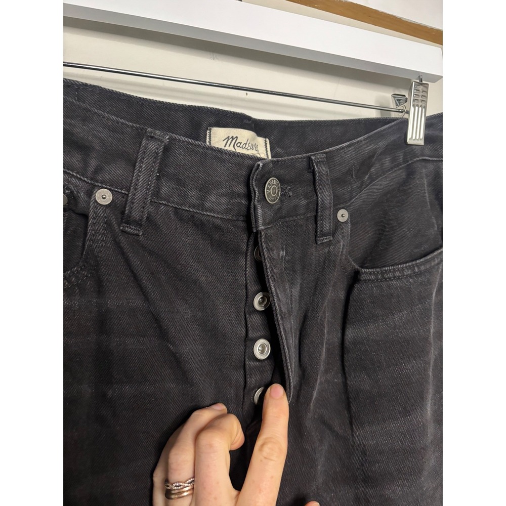 Madewell Low Slung Baggy Jeans 27 Washed Black Y2K Relaxed Streetwear - Picture 4 of 7